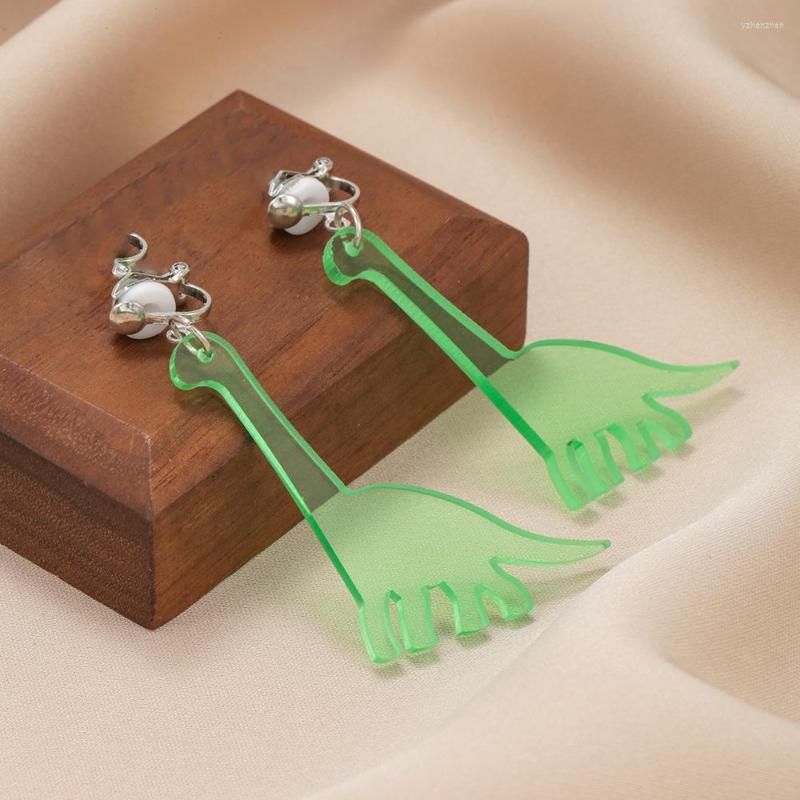 Dangle Earrings 1 Pair Cartoon Cute Green Transparent Acrylic Little Dinosaur Pendant Ear Clip For Girls Lovely Creative Dragon
Dangle Earrings 1 Pair Cartoon Cute Green Transparent Acrylic Little Dinosaur Pendant Ear Clip For Girls Lovely Creative Dragon