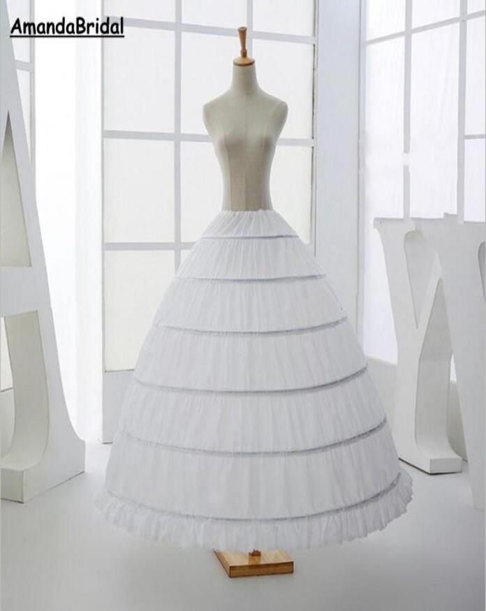Amandabridal 6 Hoops Petticoats For Wedding Dress Ball Gowns Crinoline underskirt Saiote De Noiva Six Hoop7226027, White
Amandabridal 6 Hoops Petticoats For Wedding Dress Ball Gowns Crinoline underskirt Saiote De Noiva Six Hoop7226027, White