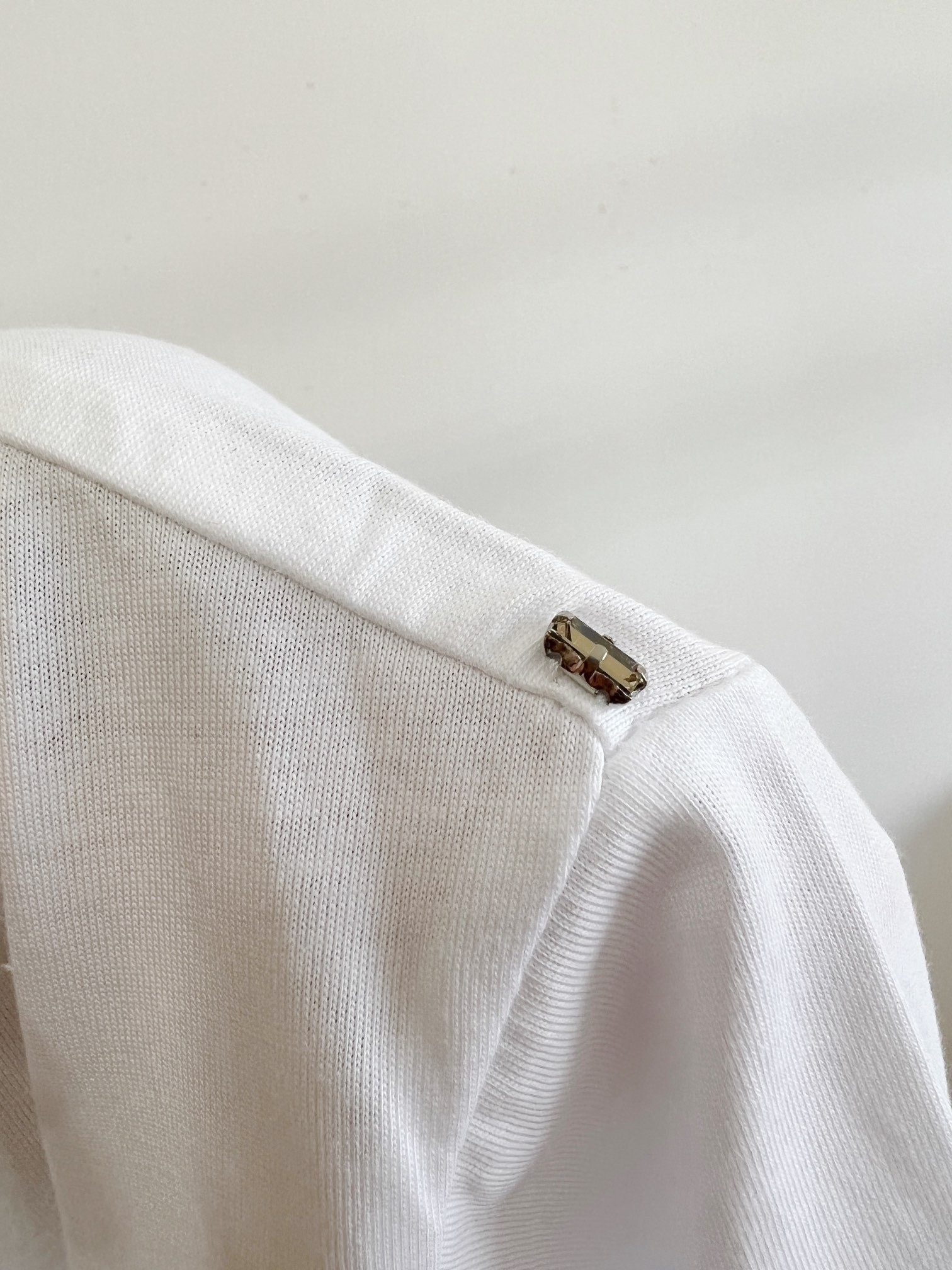 Womens TShirt High Quality mbroidered Cherry Bead Slices Short Sleeve Tshirt 230508