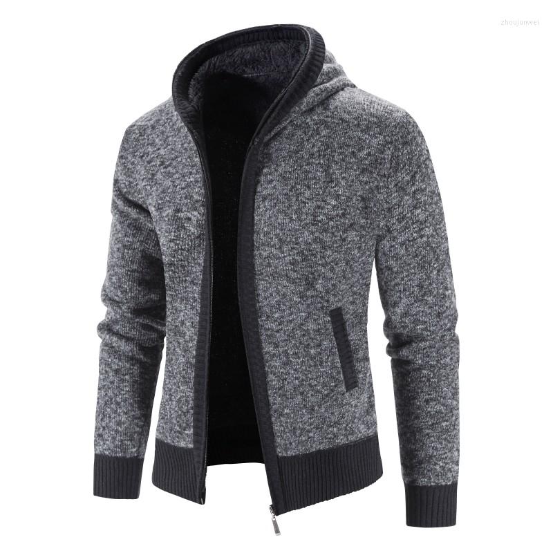 Men's Sweaters Men Fashion Coats Fleece Jacket Winter Hooded Sweater Knitted Sweatercoat Patchwork Warm Cardigan Thick Man, Brown
Men's Sweaters Men Fashion Coats Fleece Jacket Winter Hooded Sweater Knitted Sweatercoat Patchwork Warm Cardigan Thick Man, Brown