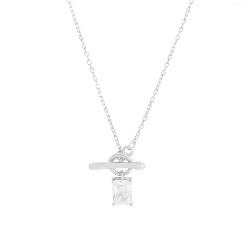 Chains Small And Luxurious Design Versatile Irregular OT Buckle Zircon Necklace 925 Sterling Silver Female Texture
Chains Small And Luxurious Design Versatile Irregular OT Buckle Zircon Necklace 925 Sterling Silver Female Texture