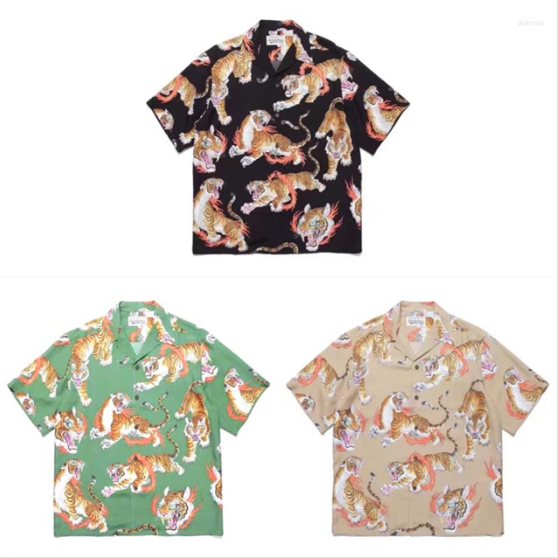 Men's Casual Shirts Good Quality Full Tiger Print WACKO MARIA Fashion Shirt Men Summer Style Japan Hawaiian Women Tee, 19
Men's Casual Shirts Good Quality Full Tiger Print WACKO MARIA Fashion Shirt Men Summer Style Japan Hawaiian Women Tee, 19