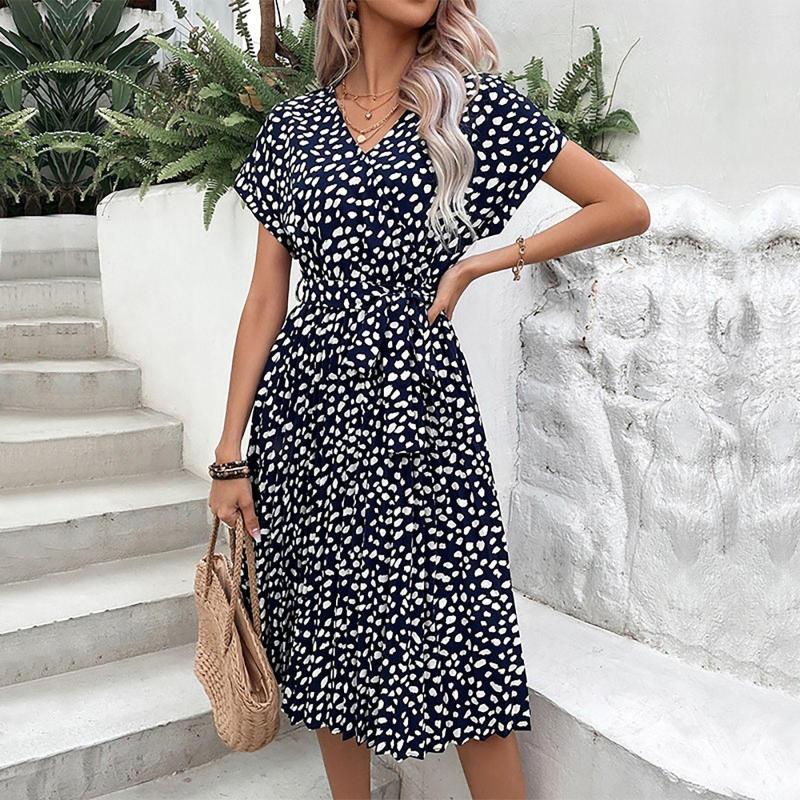 Casual Dresses Women Dot Polka Prints Dress V Neck Short Sleeves Batwing Sleeve A Line Beach Long Robe Tan Evening, Black
Casual Dresses Women Dot Polka Prints Dress V Neck Short Sleeves Batwing Sleeve A Line Beach Long Robe Tan Evening, Black