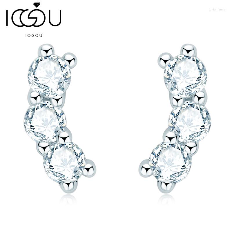 Stud Earrings IOGOU Earring For Women Smile Moissanite Crawler Real Silver 925 Original Jewelry Girls Fine Gift
Stud Earrings IOGOU Earring For Women Smile Moissanite Crawler Real Silver 925 Original Jewelry Girls Fine Gift