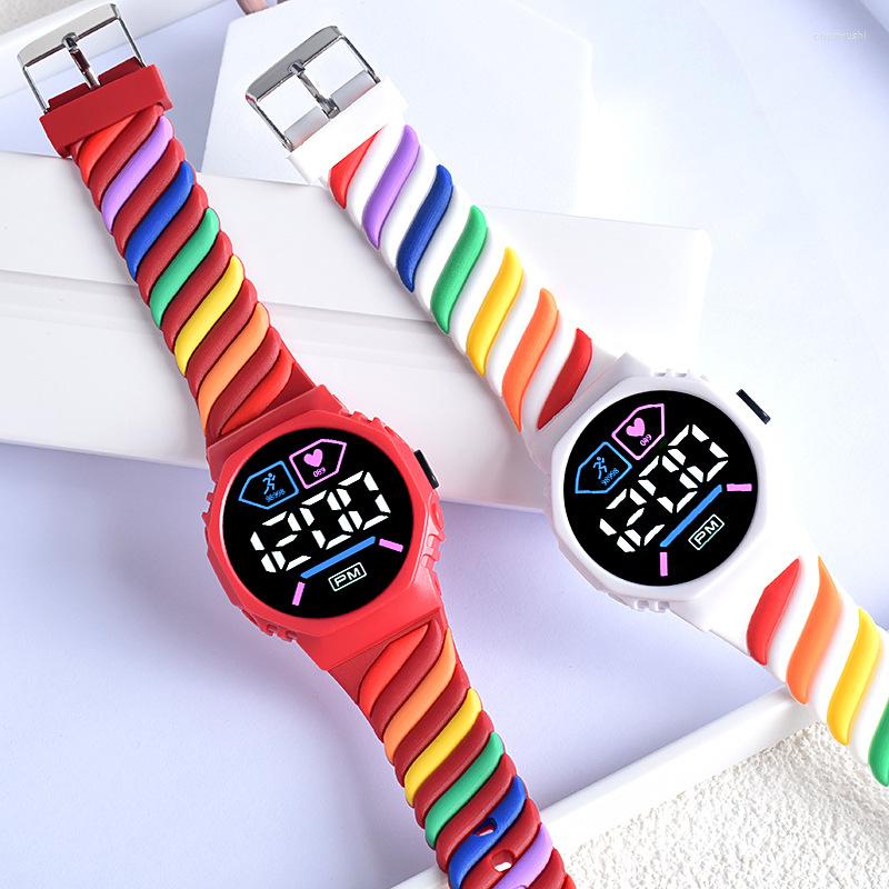 Wristwatches LED Digital Children Kids Watch Wristwatch For Boys Girls Waterproof Silicone Rainbow Kid Student Sport Electronic Watches, Army green
Wristwatches LED Digital Children Kids Watch Wristwatch For Boys Girls Waterproof Silicone Rainbow Kid Student Sport Electronic Watches, Army green