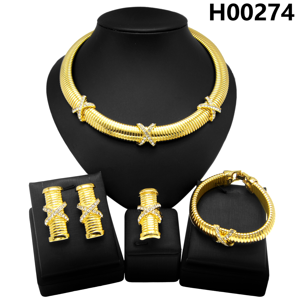 Yulaili Fashion Ladys Jewelry Set Necklace Bracelet Earrings Ring Gold Plated Stainless Jewelry Sets, Silver
Yulaili Fashion Ladys Jewelry Set Necklace Bracelet Earrings Ring Gold Plated Stainless Jewelry Sets, Silver
