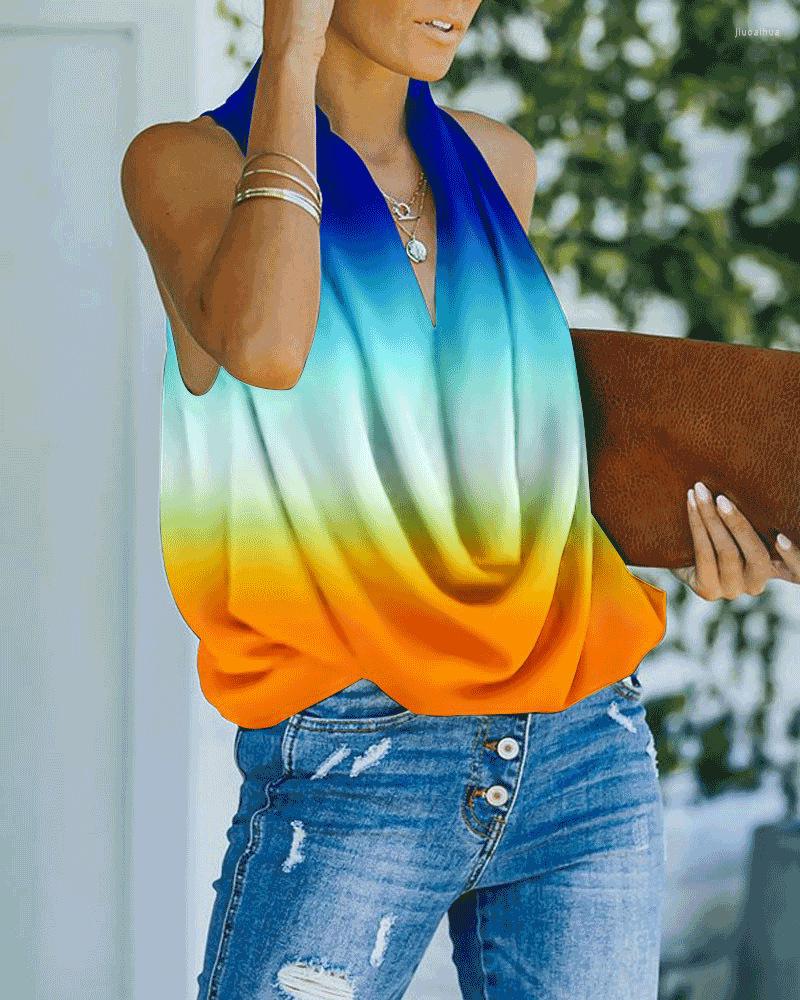 Women' Blouses Casual Loose Sleeveless Print Shirt Blouse Women 2023 Summer Fashion Deep V-neck Street Top Boho Beach Shirts For Black, Gray
Women' Blouses Casual Loose Sleeveless Print Shirt Blouse Women 2023 Summer Fashion Deep V-neck Street Top Boho Beach Shirts For Black, Gray
