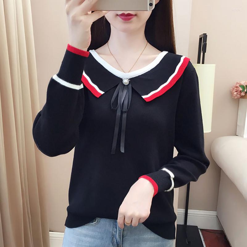 Women's Sweaters White Knitted Sweater For Women Button Long Sleeve Top Slim Korean Fashion Woman Clothes 2023 Autumn Winter Pullover, Black
Women's Sweaters White Knitted Sweater For Women Button Long Sleeve Top Slim Korean Fashion Woman Clothes 2023 Autumn Winter Pullover, Black