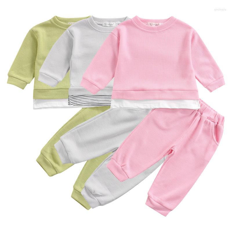 Clothing Sets Babies Kids Casual Clothes Set Autumn Spring Knitwear 2PCS Round Collar Tops And Elastic Waist Pants Born Girls Boys 9M-3Y, Gray
Clothing Sets Babies Kids Casual Clothes Set Autumn Spring Knitwear 2PCS Round Collar Tops And Elastic Waist Pants Born Girls Boys 9M-3Y, Gray