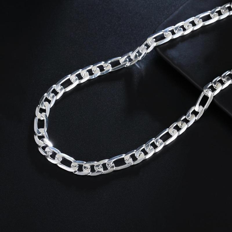 Chains 925 Sterling Silver 8MM Chain 18/20/22/24 Inch Necklace For Women Fashion Luxury Designer Jewelry Accessories
Chains 925 Sterling Silver 8MM Chain 18/20/22/24 Inch Necklace For Women Fashion Luxury Designer Jewelry Accessories