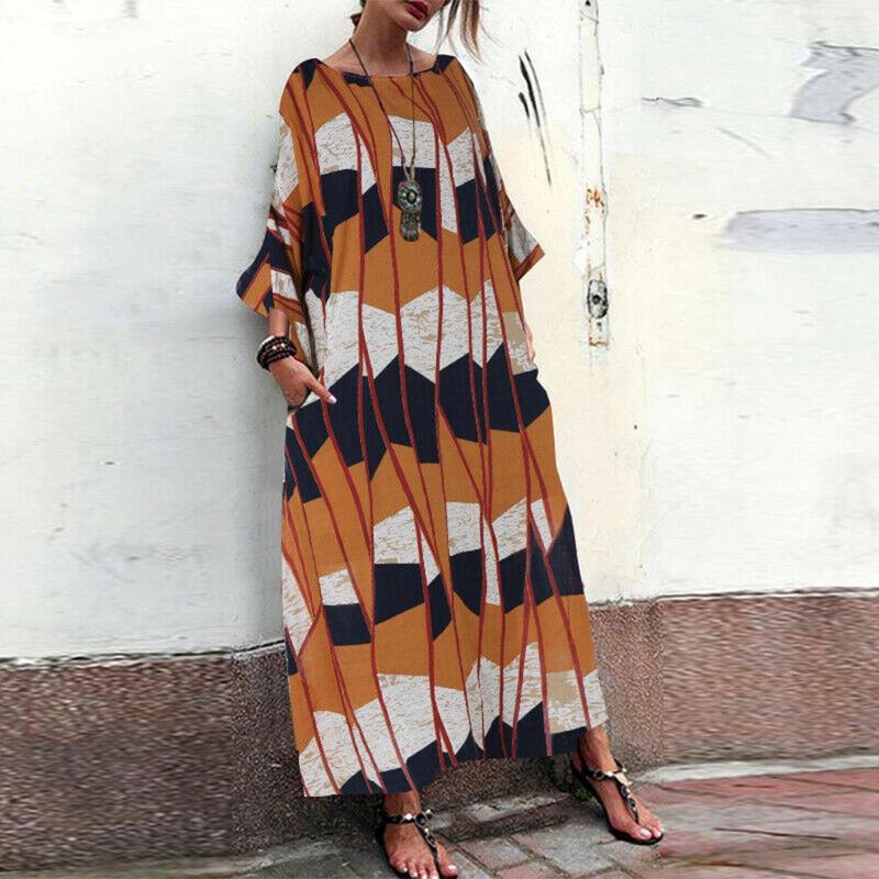 Casual Dresses Loose Splice Maxi Print Size Kaftan Women Dress Long Fashion Women's, Yellow
Casual Dresses Loose Splice Maxi Print Size Kaftan Women Dress Long Fashion Women's, Yellow
