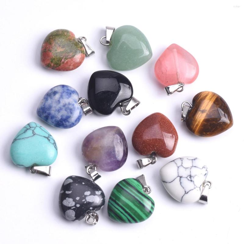 Charms 5pcs Heart Shape 16mm Natural Stone Loose Pendants For Jewelry Making DIY Crafts Findings
Charms 5pcs Heart Shape 16mm Natural Stone Loose Pendants For Jewelry Making DIY Crafts Findings