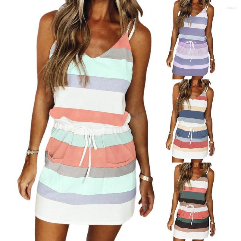 Work Dresses Fashion Women Summer Mini Dress Adjustable Shrinkage Drawstring Design Sleeveless High Waist Slim Pullovers For Streetwear, Blue
Work Dresses Fashion Women Summer Mini Dress Adjustable Shrinkage Drawstring Design Sleeveless High Waist Slim Pullovers For Streetwear, Blue