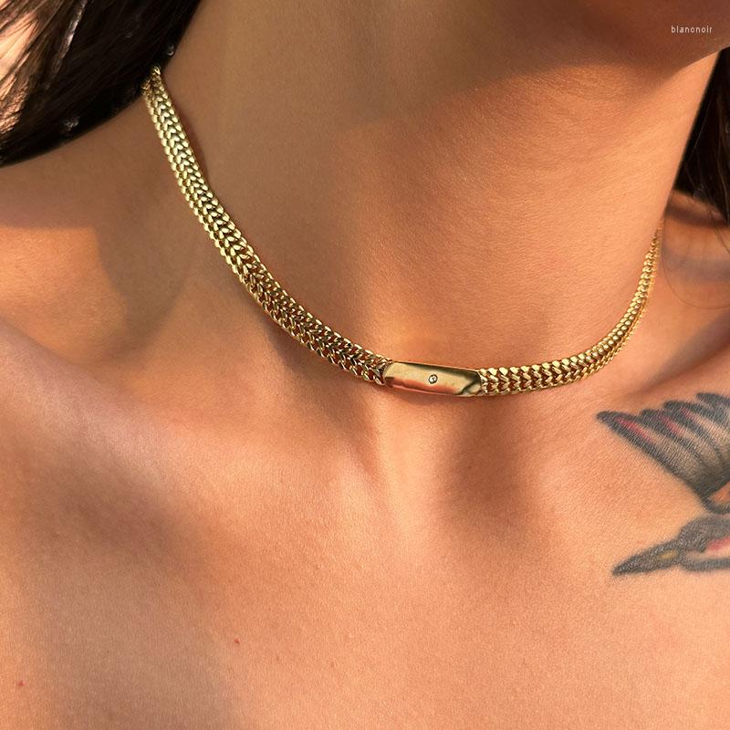 Choker Watchband Chain Necklace For Women Stainless Steel Minimalist Simple Jewelry Elegant High Quality
Choker Watchband Chain Necklace For Women Stainless Steel Minimalist Simple Jewelry Elegant High Quality