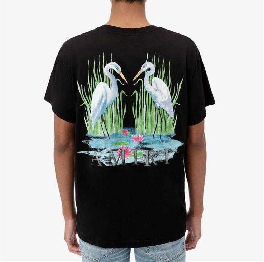 Designer Fashion Clothing Tees Tshirt Amiiri Double Crane Print Designer Fashion Brand Men Women's Round Neck Short Sleeve T-shirt Luxury Casual Tops, Am twin cranes - black
Designer Fashion Clothing Tees Tshirt Amiiri Double Crane Print Designer Fashion Brand Men Women's Round Neck Short Sleeve T-shirt Luxury Casual Tops, Am twin cranes - black