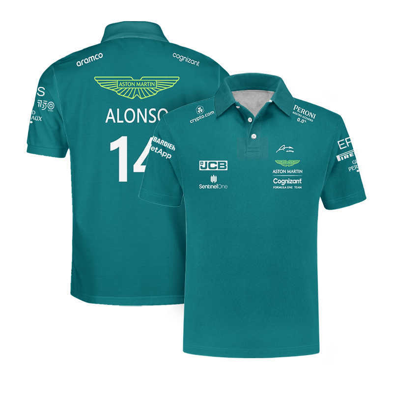 Fashion F1 Men's Polo Formula One Team Spanish Racing Driver Fernando Alonso 14 Stroll 18 Aston Martin Oversized 1, Po-295
Fashion F1 Men's Polo Formula One Team Spanish Racing Driver Fernando Alonso 14 Stroll 18 Aston Martin Oversized 1, Po-295