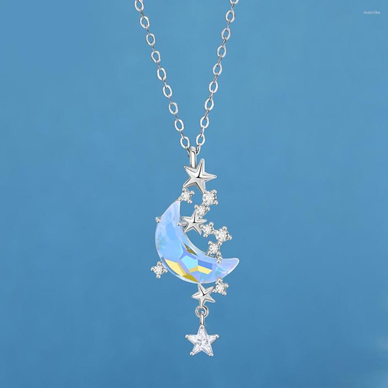 Pendant Necklaces Fashion Moon Splashing Galaxy Frost Wind Net Celebrity Ladies Necklace Temperament Star Clavicle Chain Jewelry
Pendant Necklaces Fashion Moon Splashing Galaxy Frost Wind Net Celebrity Ladies Necklace Temperament Star Clavicle Chain Jewelry
