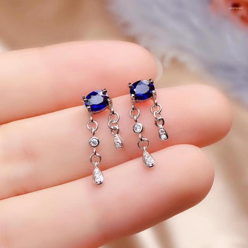 Stud Earrings Natural And Real Sapphire Earring 925 Sterling Silver Fine Jewelry For Men Women
Stud Earrings Natural And Real Sapphire Earring 925 Sterling Silver Fine Jewelry For Men Women