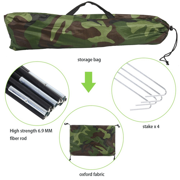 1-3 Person Outdoor Camping Waterproof 4 Season Family Tent Camouflage Hiking