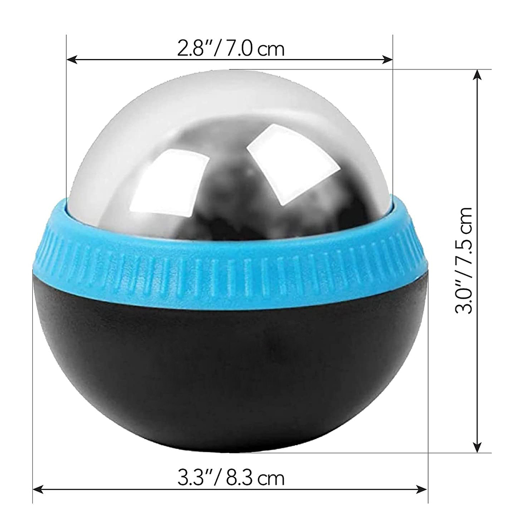 Massaging Neck Pillowws Cold Massage Roller Ball Stainless Steel Body Therapy Ice Pain Relief Deep Tissue Balls Face r 230508