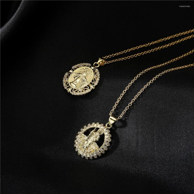 Chains Europe And America Selling Products Plated With 18K Gold Micro Inlaid Zircon Priest Pendant Necklace
Chains Europe And America Selling Products Plated With 18K Gold Micro Inlaid Zircon Priest Pendant Necklace
