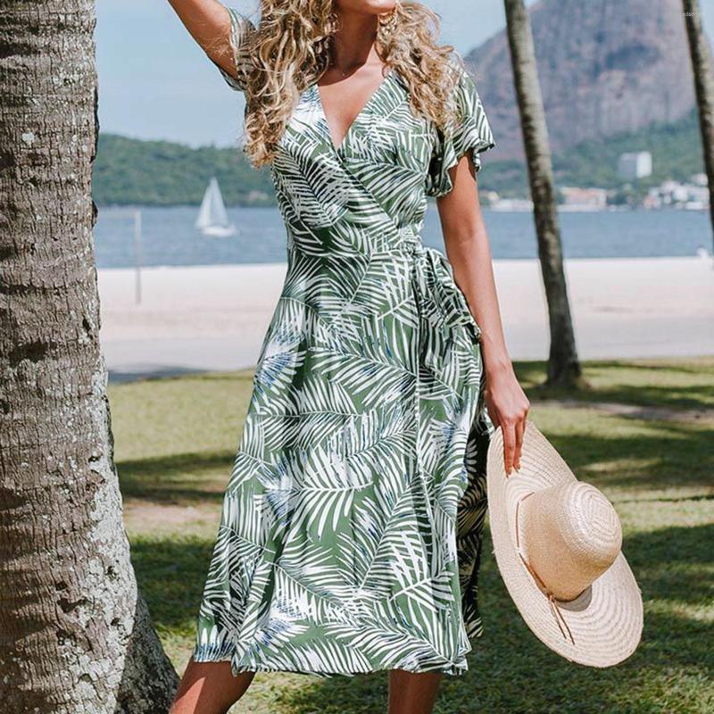 Casual Dresses Tropical Floral Print Maxi Long Dress For Women 2023 Summer Party Evening Sexy Wrap V Neck Boho Flowy Chiffon, Green
Casual Dresses Tropical Floral Print Maxi Long Dress For Women 2023 Summer Party Evening Sexy Wrap V Neck Boho Flowy Chiffon, Green