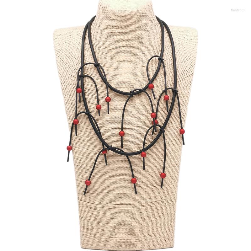 Chains Layered Necklace For Women Handmade Gothic Accessories Vintage Rubber Chain Red Pearl Designer Jewelry Pendant Necklaces
Chains Layered Necklace For Women Handmade Gothic Accessories Vintage Rubber Chain Red Pearl Designer Jewelry Pendant Necklaces