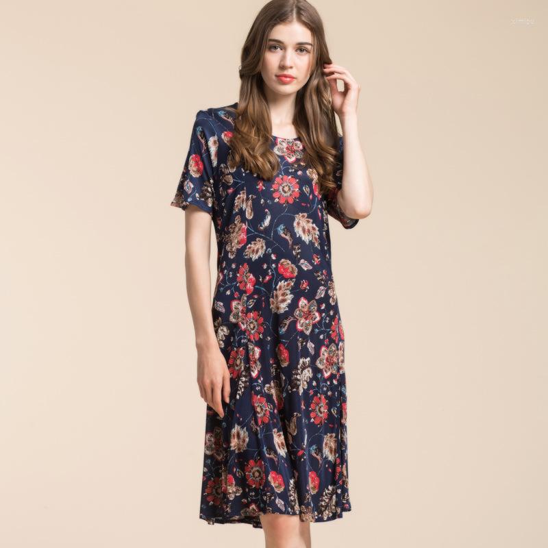 Casual Dresses Fashion High Quality Silk Womens Dress O-Neck Sexy Flower For Women, Flower2
Casual Dresses Fashion High Quality Silk Womens Dress O-Neck Sexy Flower For Women, Flower2