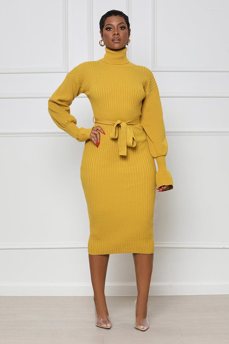 Casual Dresses 2023Autumn Winter Fashion High Neck Knitted Dress Women Solid Long Sleeve Lace-up Sweater, Green
Casual Dresses 2023Autumn Winter Fashion High Neck Knitted Dress Women Solid Long Sleeve Lace-up Sweater, Green
