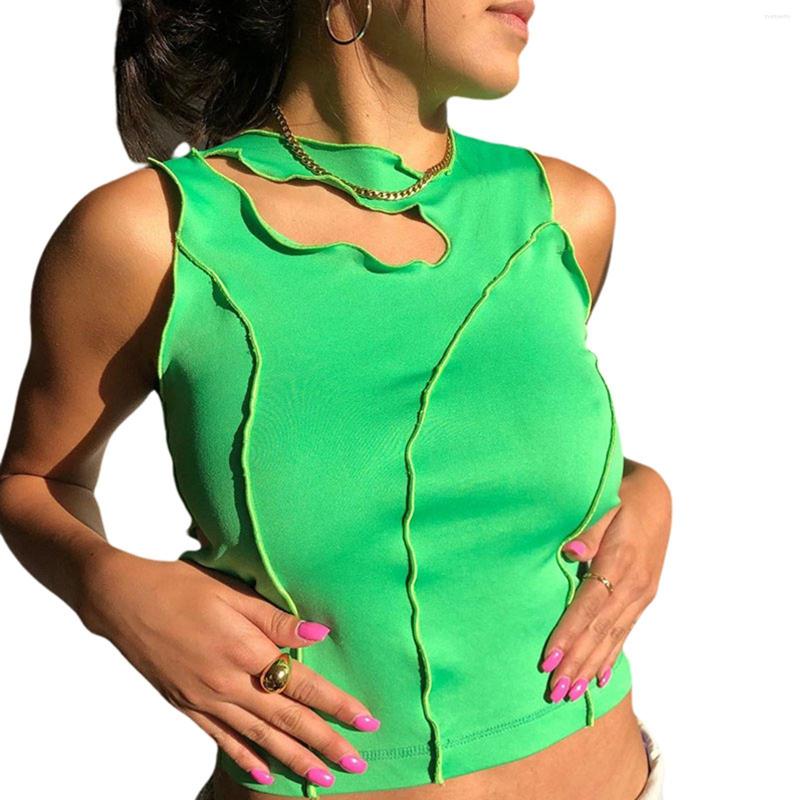 Women' Tanks Summer Women Tops Fashion Solid Color Sleeveless Round Collar Crop Hollow Out Comfortable Cropped Green
Women' Tanks Summer Women Tops Fashion Solid Color Sleeveless Round Collar Crop Hollow Out Comfortable Cropped Green