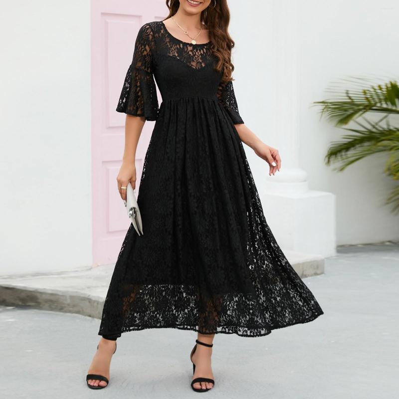 Casual Dresses Women Summer Elegant Black White Lace Formal Dress High Quality Wedding Cocktail Party Robe Femme Designer Vestidos, Red
Casual Dresses Women Summer Elegant Black White Lace Formal Dress High Quality Wedding Cocktail Party Robe Femme Designer Vestidos, Red