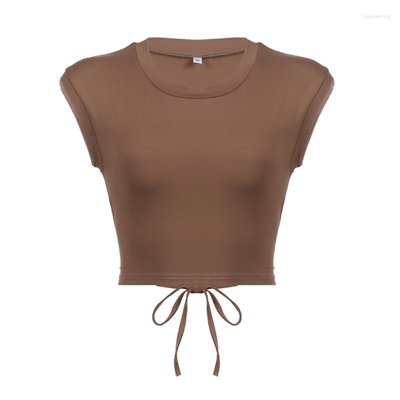 Women' Tanks Bow Tie Up Crop Top Y2k Women Casual Solid Color Round Neck Sleeveless Backless T Shirt Skinny Vest Summer Basic Tees, As photo shows
Women' Tanks Bow Tie Up Crop Top Y2k Women Casual Solid Color Round Neck Sleeveless Backless T Shirt Skinny Vest Summer Basic Tees, As photo shows