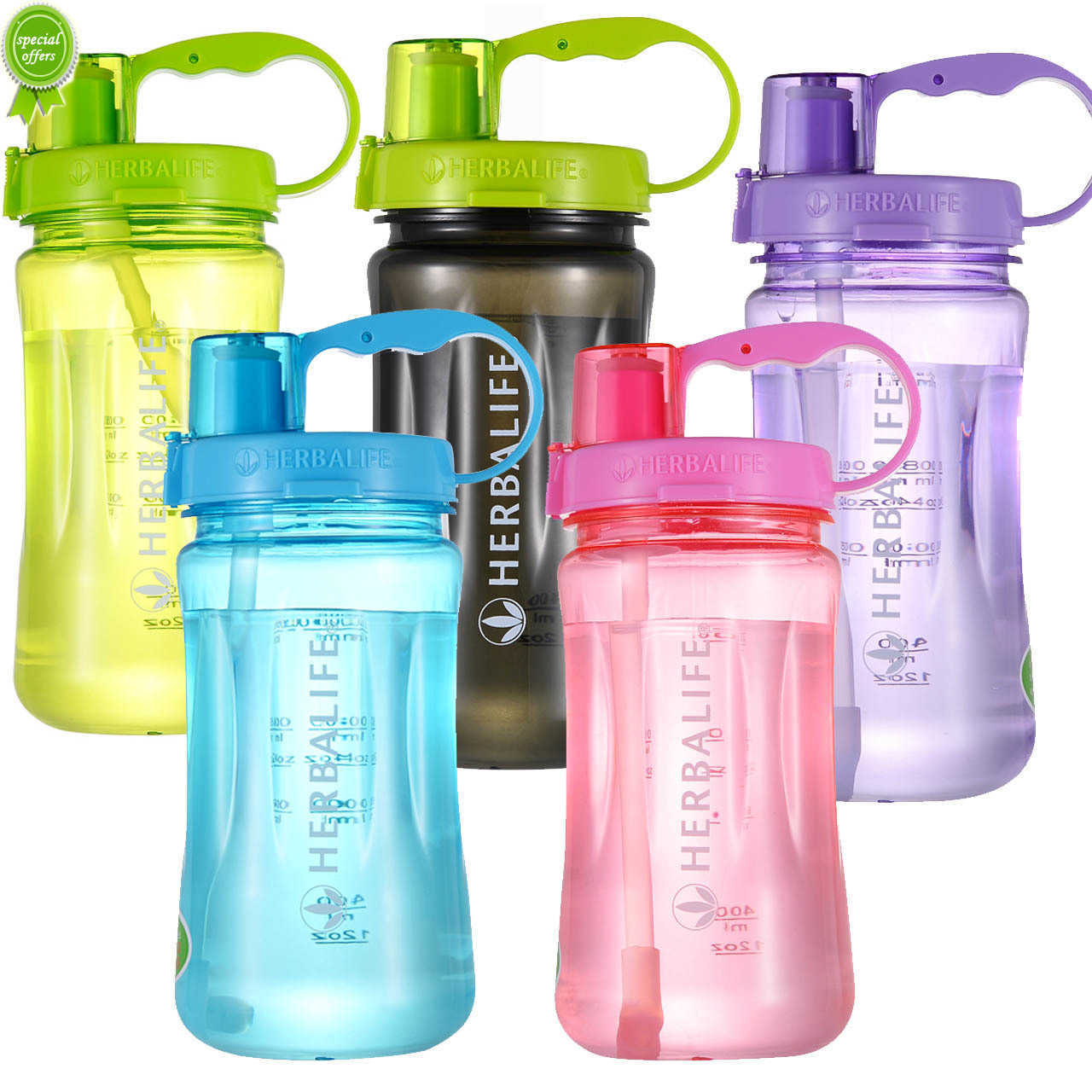 Wholesale Pirce 1000ml BPA Free Herbalife Nutrition Food Grade Plastic Sports Water bottle with Straw