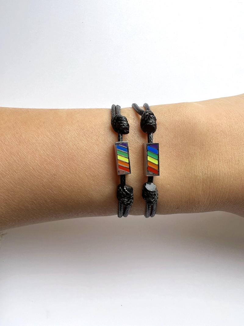 Charm Bracelets Fashion Rainbow Bracelet Girl Boy Ladies Wristband Wax Thread Adjustable Couple Friendship Jewelry
Charm Bracelets Fashion Rainbow Bracelet Girl Boy Ladies Wristband Wax Thread Adjustable Couple Friendship Jewelry