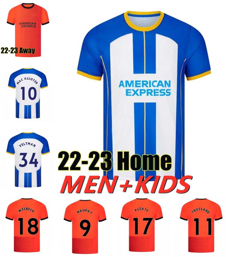 22/23 MAUPAY CONNOLLY WELBECK soccer jerseys ALLISTER TROSSARD MARCH ALZATE 2023 LALLANA WEBSTER ADINGRA ENCISO men kids Kits sock Full sets football shirt, 23/24 player edition
22/23 MAUPAY CONNOLLY WELBECK soccer jerseys ALLISTER TROSSARD MARCH ALZATE 2023 LALLANA WEBSTER ADINGRA ENCISO men kids Kits sock Full sets football shirt, 23/24 player edition