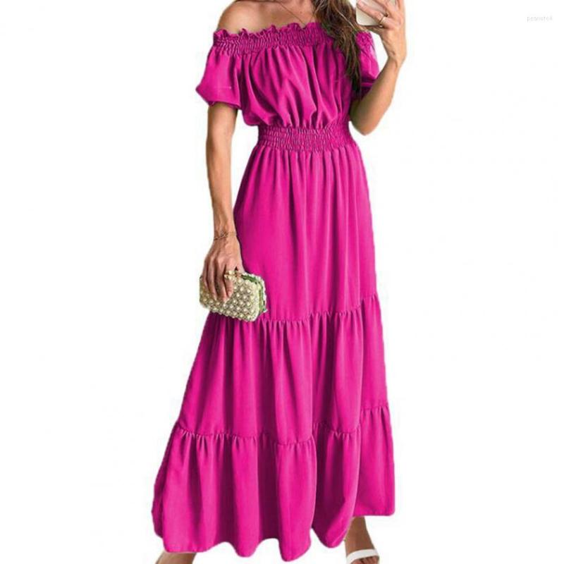 Casual Dresses Boho Dress 3D Cutting Summer A-Line Off Shoulder Solid Color Maxi Dressing Up, Black
Casual Dresses Boho Dress 3D Cutting Summer A-Line Off Shoulder Solid Color Maxi Dressing Up, Black