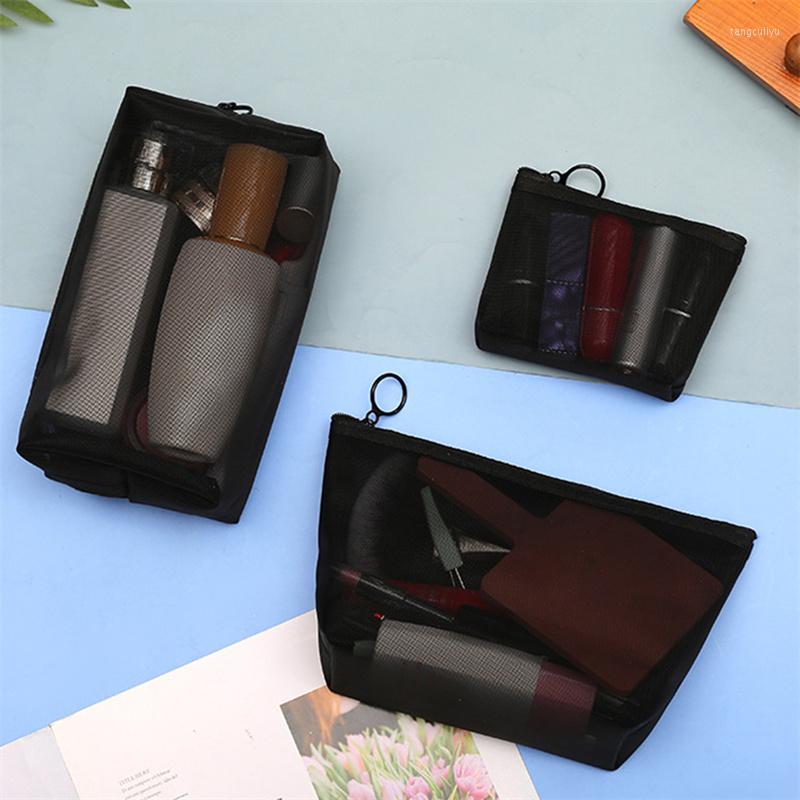 Cosmetic Bags Transparent Mesh Makeup Case Organizer Storage Pouch Casual Zipper Toiletry Wash Make Up Women Travel Bag, Black
Cosmetic Bags Transparent Mesh Makeup Case Organizer Storage Pouch Casual Zipper Toiletry Wash Make Up Women Travel Bag, Black
