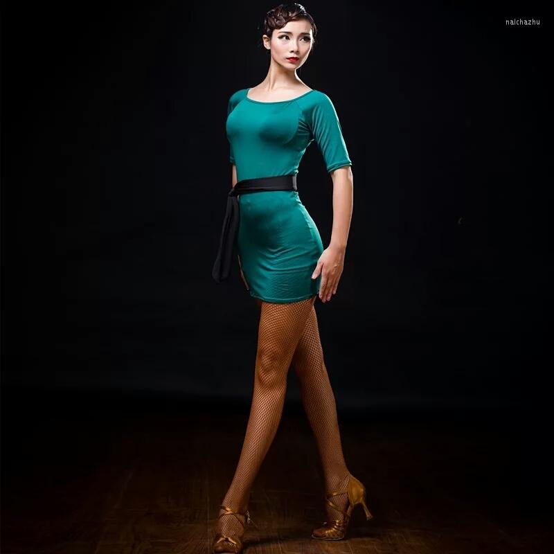 Stage Wear 2023 Latin Salsa Tango Rumba Cha Dance Dress Green Clothes Women O-Neck Slim Costumes
Stage Wear 2023 Latin Salsa Tango Rumba Cha Dance Dress Green Clothes Women O-Neck Slim Costumes