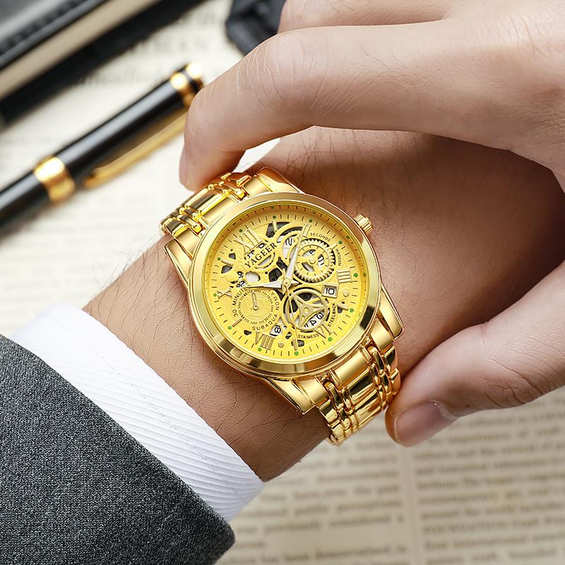 Wristwatches High Quality Fashion Top Brand Moonnight Quartz Watch Men Stainless Steel Calendar Wristwatch Male Clock Erkek Kol Saati Montre, Gold
Wristwatches High Quality Fashion Top Brand Moonnight Quartz Watch Men Stainless Steel Calendar Wristwatch Male Clock Erkek Kol Saati Montre, Gold