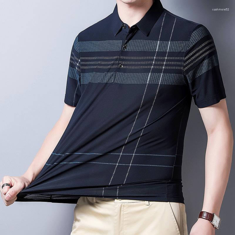 Men's Polos 2023 Fashion Men's Top Short-sleeved Polo Shirt Business Casual Slim Design Stripe Print Lapel Golf Clothes Ropa Para Hombre, Black
Men's Polos 2023 Fashion Men's Top Short-sleeved Polo Shirt Business Casual Slim Design Stripe Print Lapel Golf Clothes Ropa Para Hombre, Black