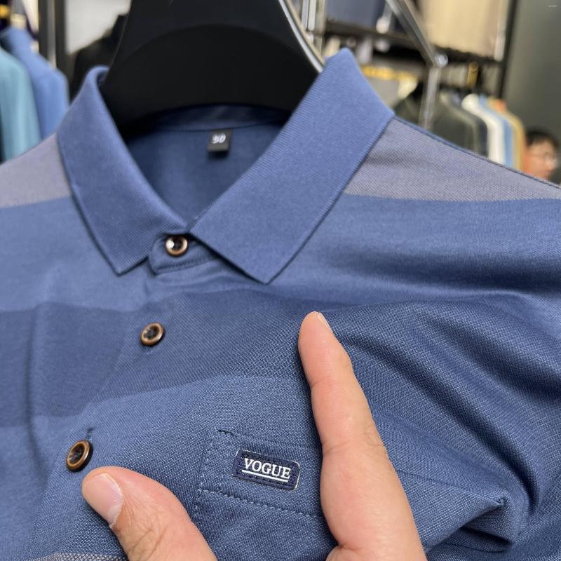 Men's Polos Pockets Stripe Polo Shirts For Men Luxury Designer Business Casual Lapel Cotton T-shirts Summer Clothing Slim Fit, Blue
Men's Polos Pockets Stripe Polo Shirts For Men Luxury Designer Business Casual Lapel Cotton T-shirts Summer Clothing Slim Fit, Blue