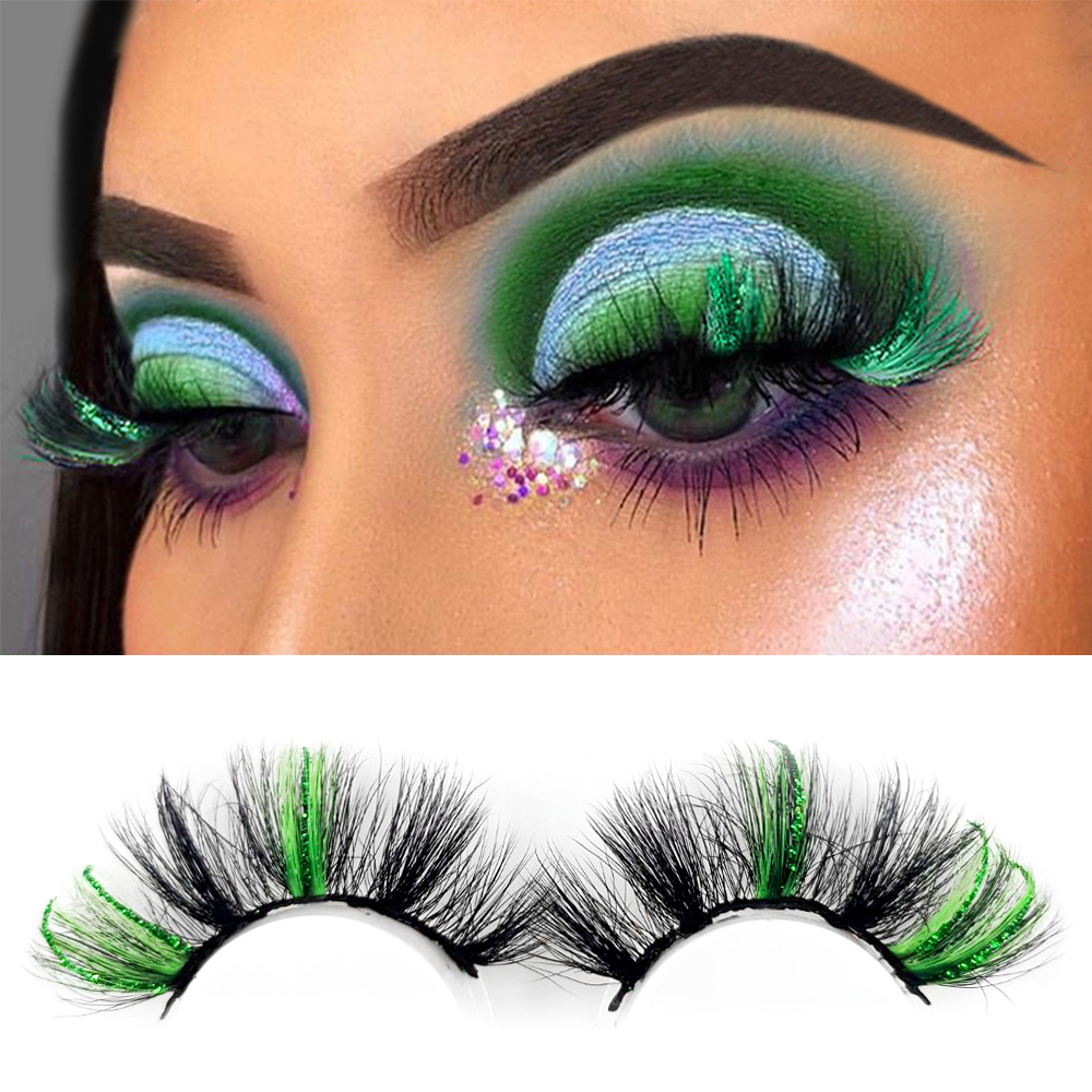 5D 3D Glitter Shiny Colorful Mink Lashes Extension Vendor 18-22mm Fluffy Cruelty Handmade Fake Eyelashes For Cosplay Bulk Makeup wss
5D 3D Glitter Shiny Colorful Mink Lashes Extension Vendor 18-22mm Fluffy Cruelty Handmade Fake Eyelashes For Cosplay Bulk Makeup wss