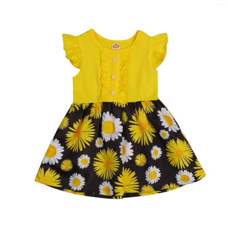 Girl Dresses 2023 Lovely Baby Dress Daisy Printed Ruffle Short Sleeve Round Collar High Waist Princess A-Lined Buttons 1-5 Years, Blue
Girl Dresses 2023 Lovely Baby Dress Daisy Printed Ruffle Short Sleeve Round Collar High Waist Princess A-Lined Buttons 1-5 Years, Blue