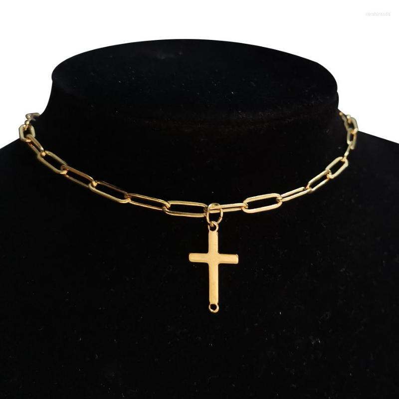 Choker Punk Neck Chains For Women Female Gold Color Stainless Steel Key Lock Cross Pendant Necklaces Statement Party Jewelry
Choker Punk Neck Chains For Women Female Gold Color Stainless Steel Key Lock Cross Pendant Necklaces Statement Party Jewelry