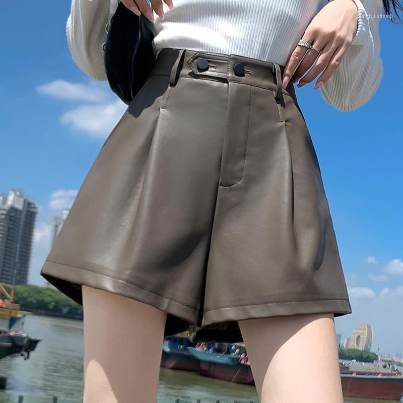 Women' Shorts 2023 Autumn Winter PU Leather Women Button High Waist Vintage Pockets Office Wide Leg Short Mujer Womens Clothing, Black
Women' Shorts 2023 Autumn Winter PU Leather Women Button High Waist Vintage Pockets Office Wide Leg Short Mujer Womens Clothing, Black