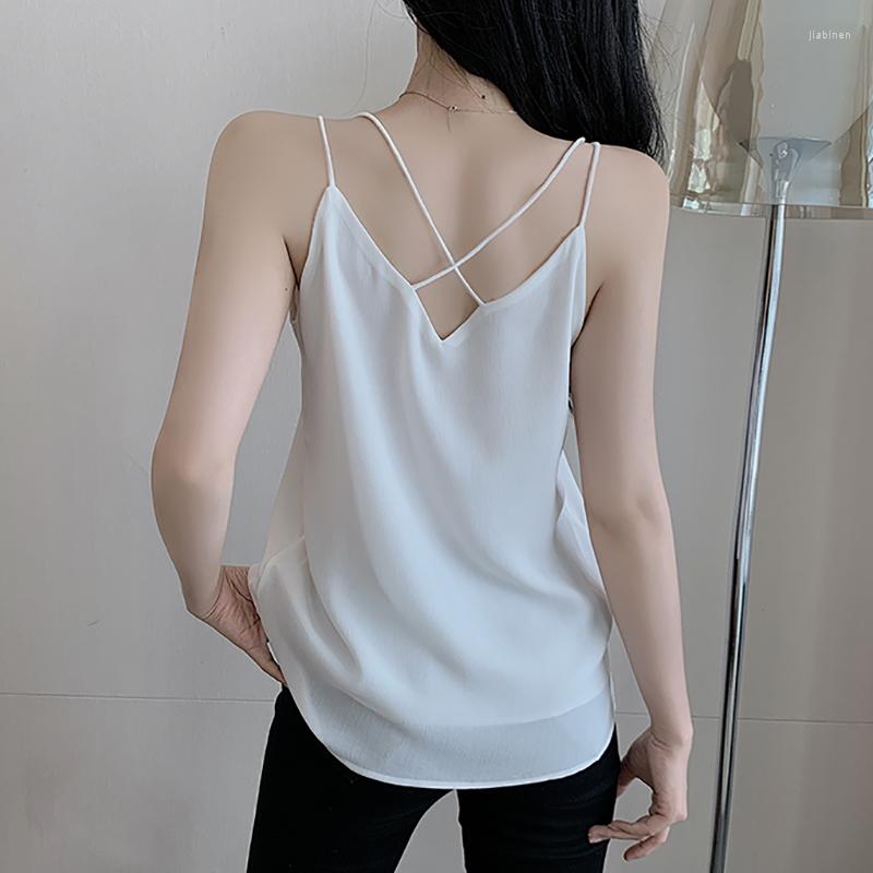 Women' Tanks Shintimes Summer Casual Tops For Women Crop 2023 Sexy Sleeveless White Camisoles Pullover Chiffon Loose Tank Top Clothes Black
Women' Tanks Shintimes Summer Casual Tops For Women Crop 2023 Sexy Sleeveless White Camisoles Pullover Chiffon Loose Tank Top Clothes Black