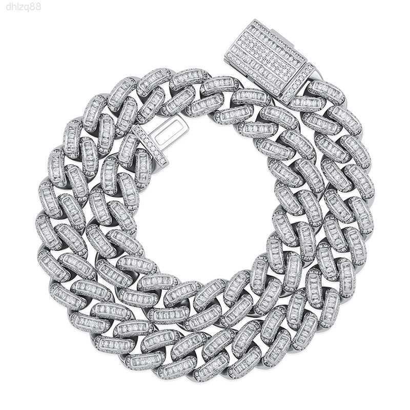 Custom 22mm Baguette Vvs Moissanite Diamond Thick Cuban Link Chain Iced Out Hip Hop Rapper 925 Silver Necklace Bracelet Men
Custom 22mm Baguette Vvs Moissanite Diamond Thick Cuban Link Chain Iced Out Hip Hop Rapper 925 Silver Necklace Bracelet Men