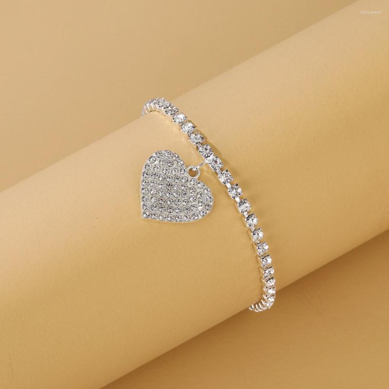 Anklets Heart-shape Rhinestone Anklet Portable Party Fashion Crystal Jewellery Decoration Birthday Gift
Anklets Heart-shape Rhinestone Anklet Portable Party Fashion Crystal Jewellery Decoration Birthday Gift