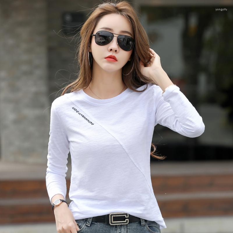 Women' T Shirts Women Long Sleeve Letter Cotton Tee Shirt Femme O-Neck Ribbed Spring Autumn Embroidery T-shirts Casual Basic Ladies Tops, Black
Women' T Shirts Women Long Sleeve Letter Cotton Tee Shirt Femme O-Neck Ribbed Spring Autumn Embroidery T-shirts Casual Basic Ladies Tops, Black
