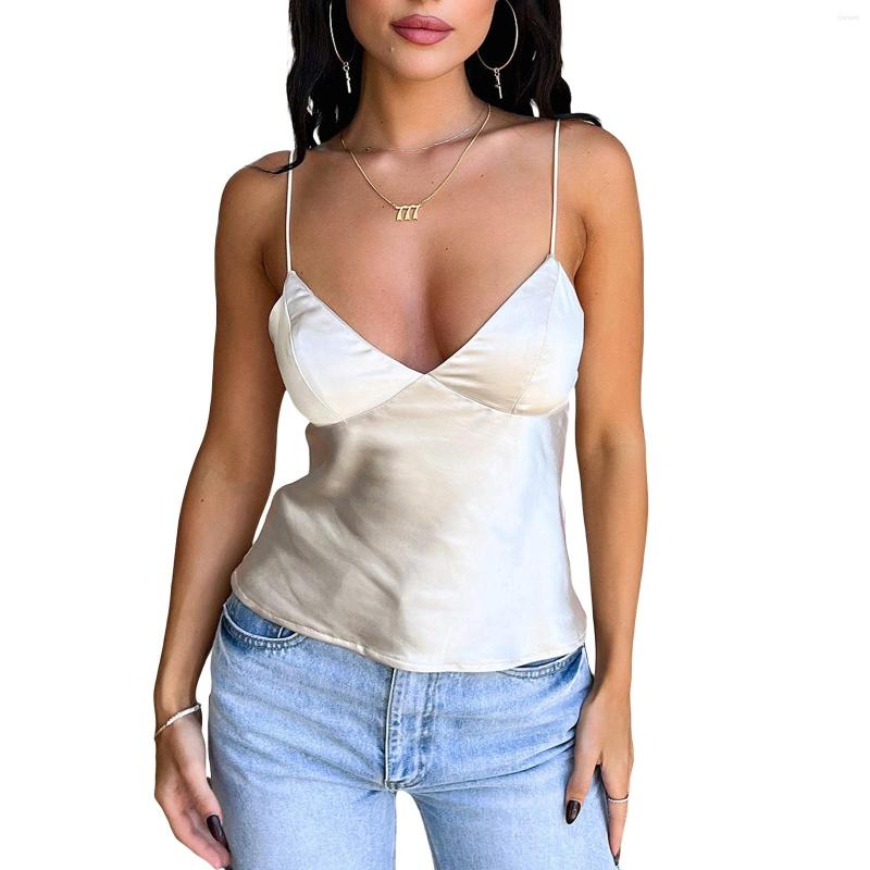 Women' Tanks Women Crop Vest Tops Sleeveless V Neck Solid Color Street Casual Party Summer Spring, Beige
Women' Tanks Women Crop Vest Tops Sleeveless V Neck Solid Color Street Casual Party Summer Spring, Beige